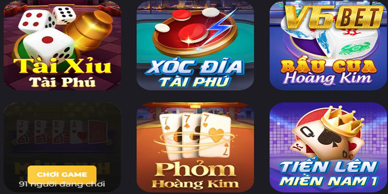 Trò Chơi V6bet - Top 3 Trò Chơi Hấp Dẫn Nhất Tại V6bet